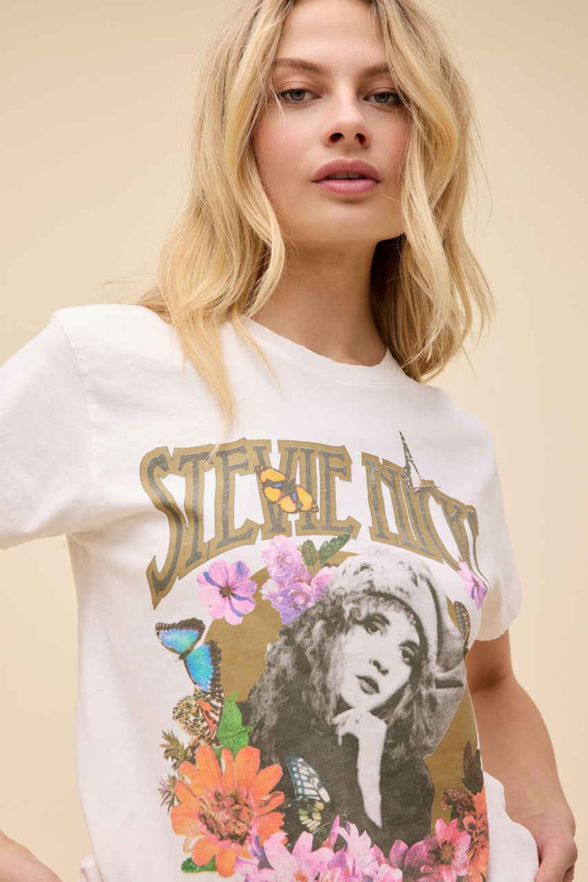 Daydreamer Women's Stevie Nicks Flower Collage Tee