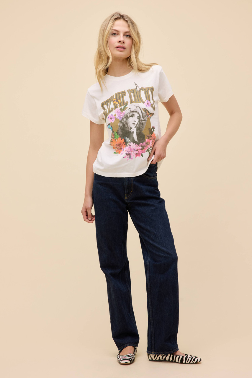 Daydreamer Women's Stevie Nicks Flower Collage Tee 3 Daydreamer Women's Stevie Nicks Flower Collage Tee