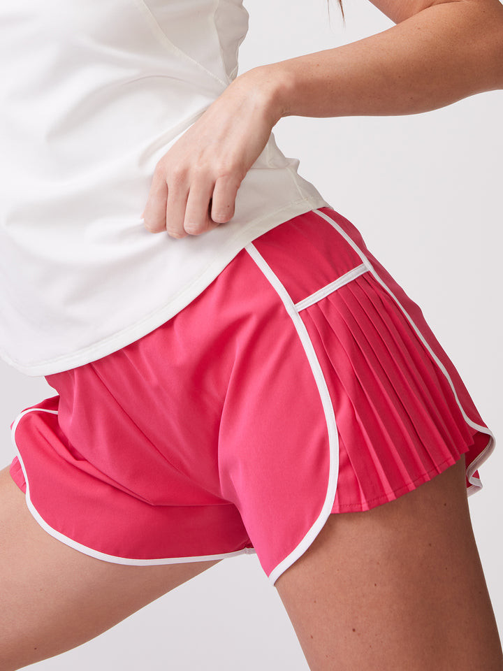 Thrive Societe Women's Pleated Side Run Shorts