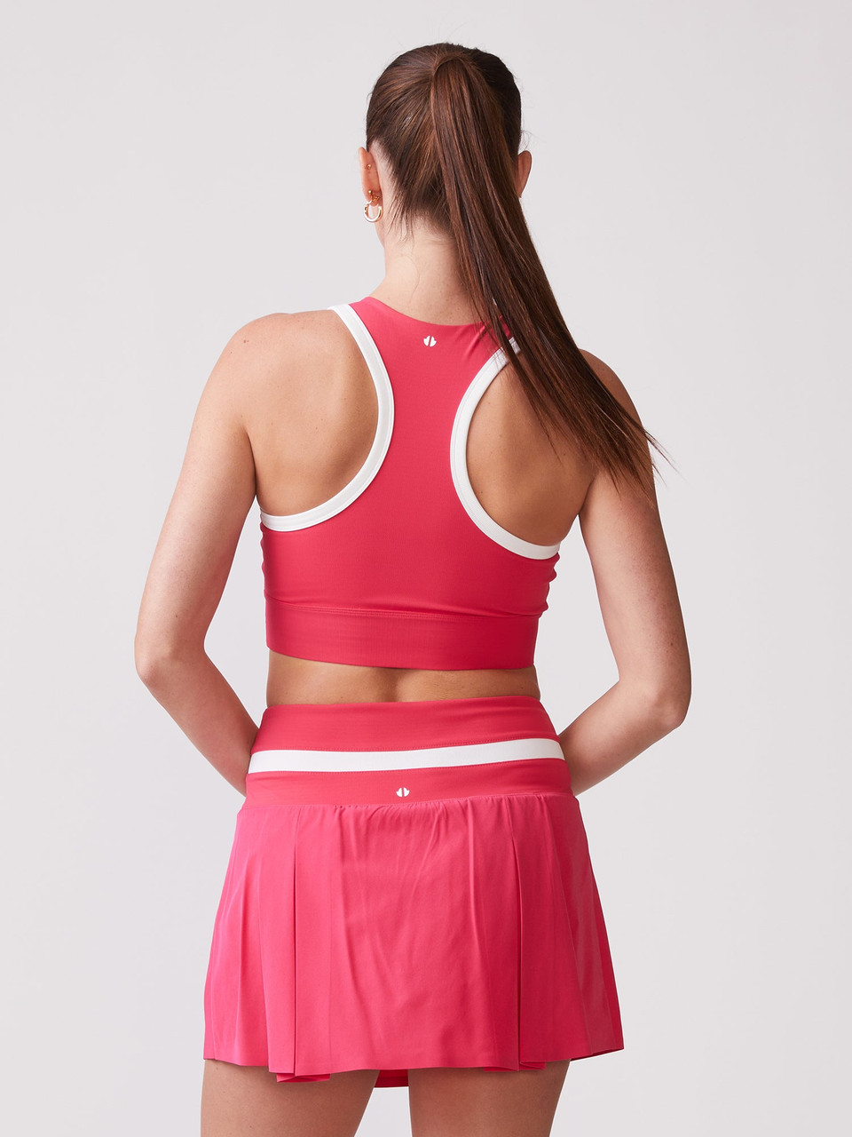 Thrive Societe Women's Rib Trim Pleated Skirt