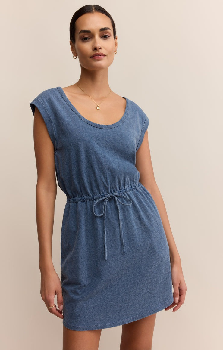 Z Supply Women's Dayshift Jersey Denim Dress