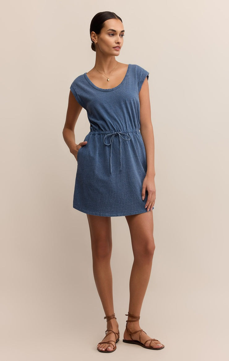 Z Supply Women's Dayshift Jersey Denim Dress