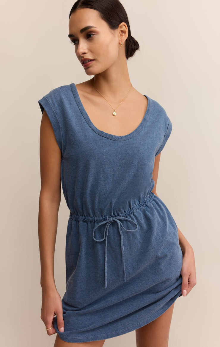 Z Supply Women's Dayshift Jersey Denim Dress