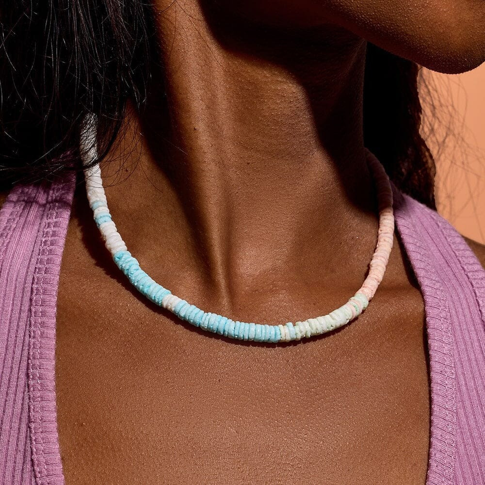 Pura Vida Pink Sands Puka Choker Necklace