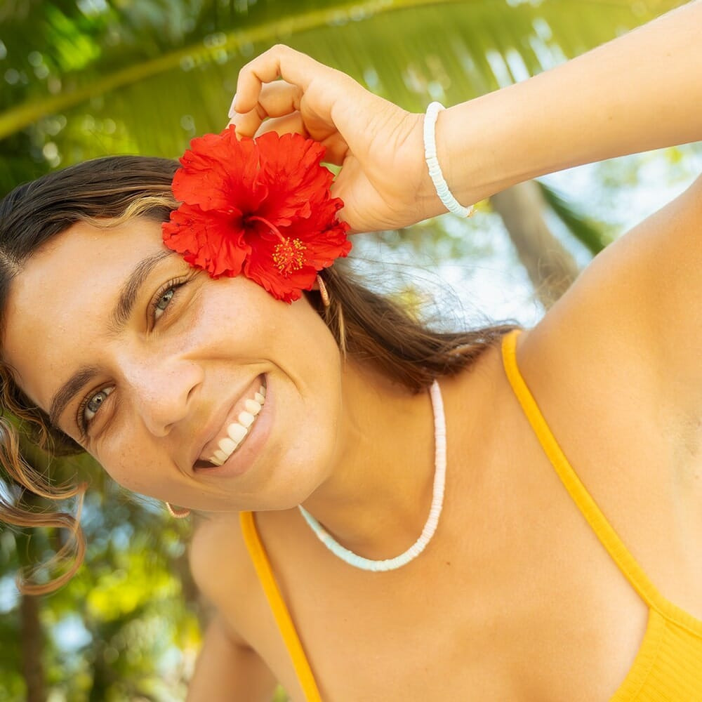 Pura Vida Pink Sands Puka Choker Necklace