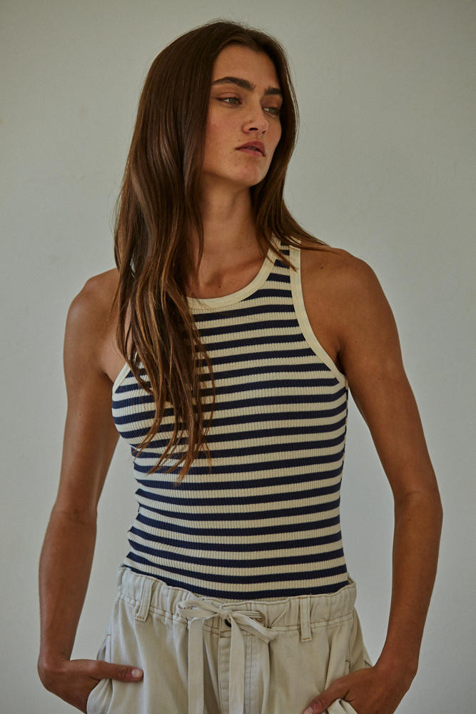 By Together Women's Deuce Striped Tank Top