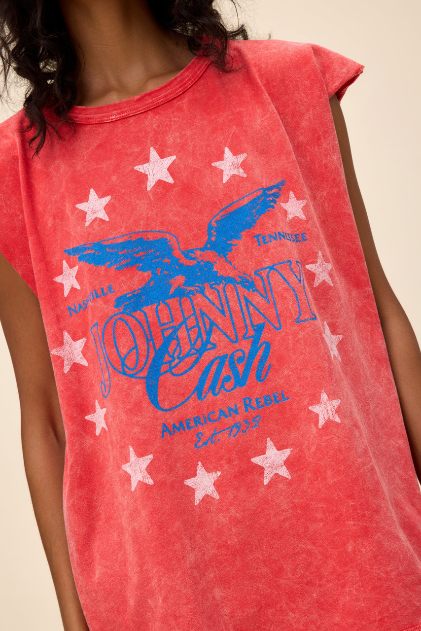 Daydreamer Women's Johnny Cash Muscle Tank