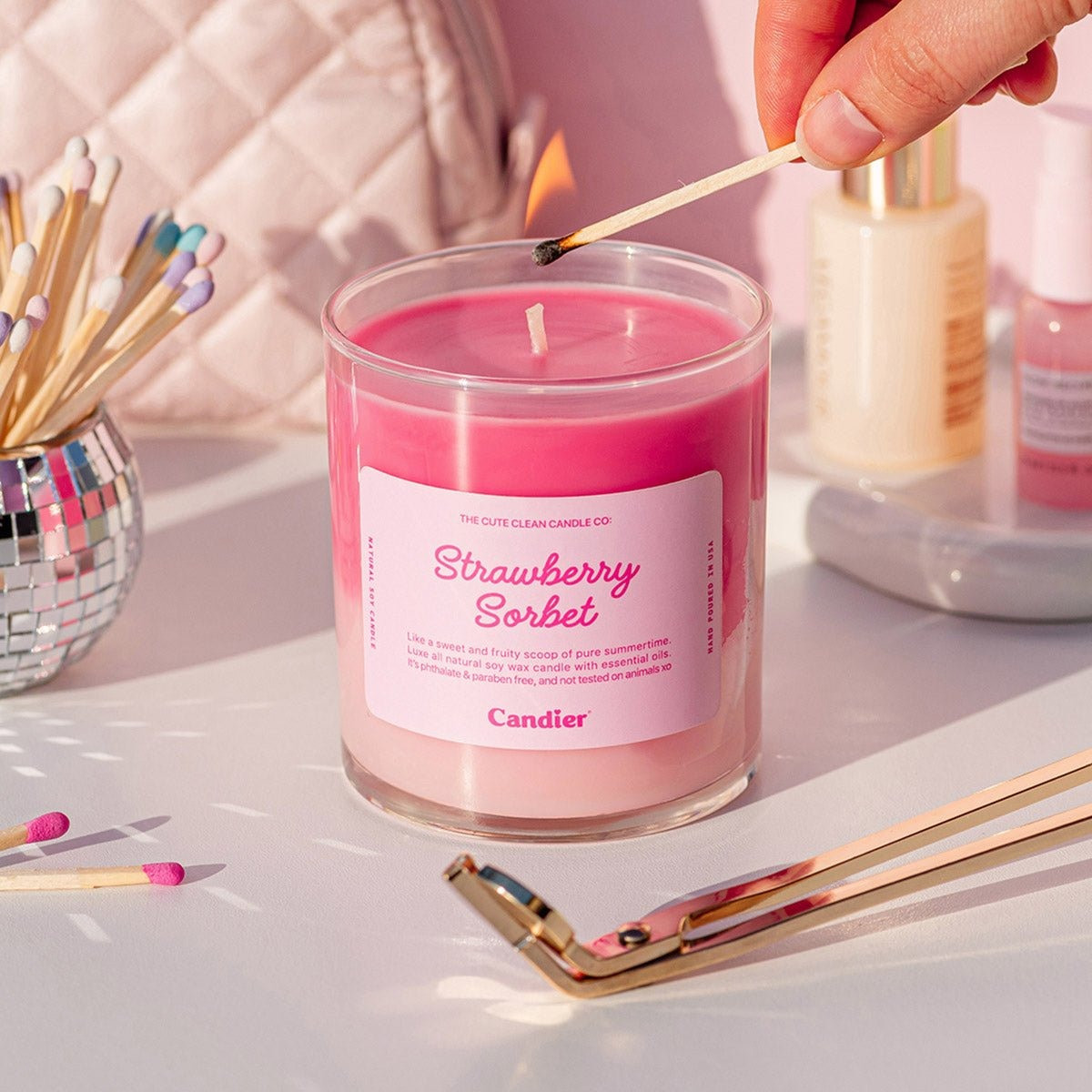 Candier Strawberry Sorbet Candle