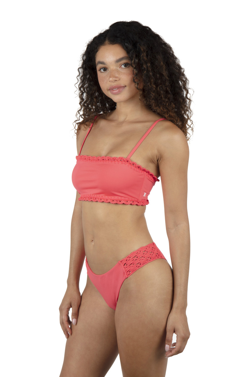 Hurley Women's Macrame Hipster Bikini Bottom