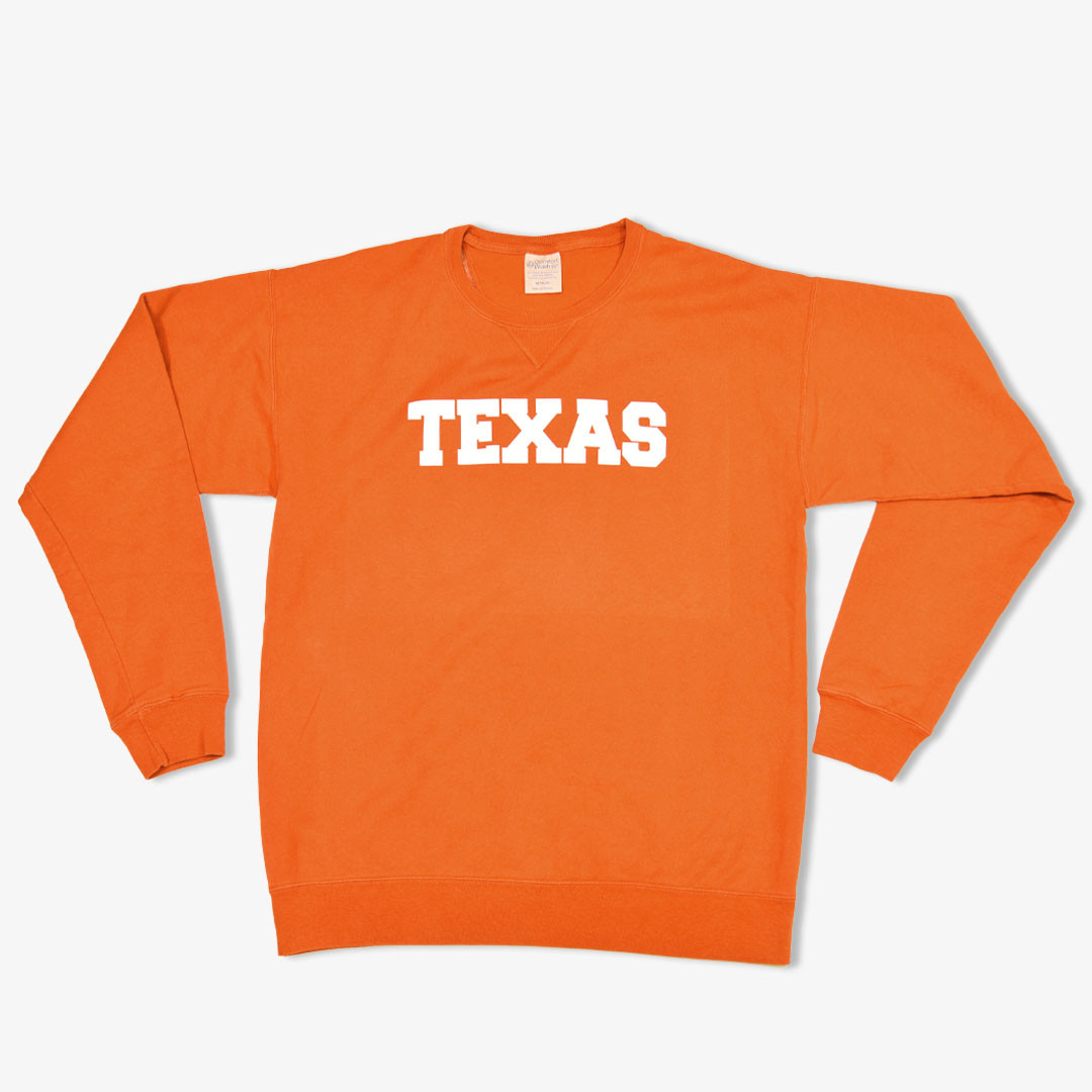 Texas Crew Neck Sweatshirt 3 Texas Crew Neck Sweatshirt