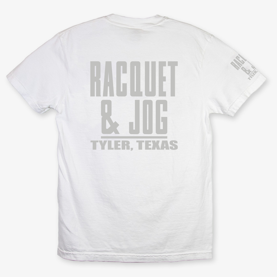 TYLER'S White/Cool Grey Comfort Color Tee