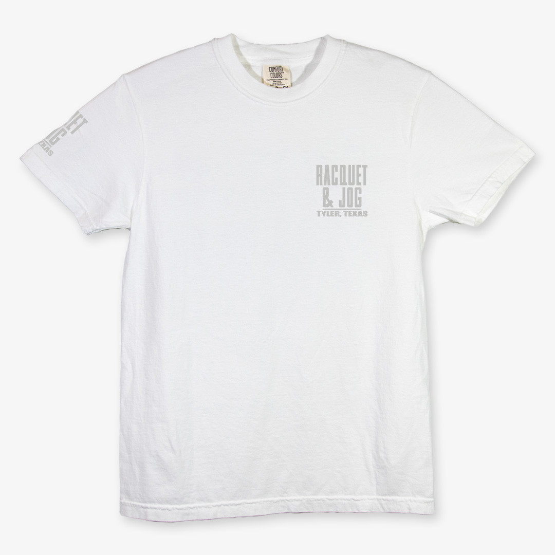 TYLER'S White/Cool Grey Comfort Color Tee