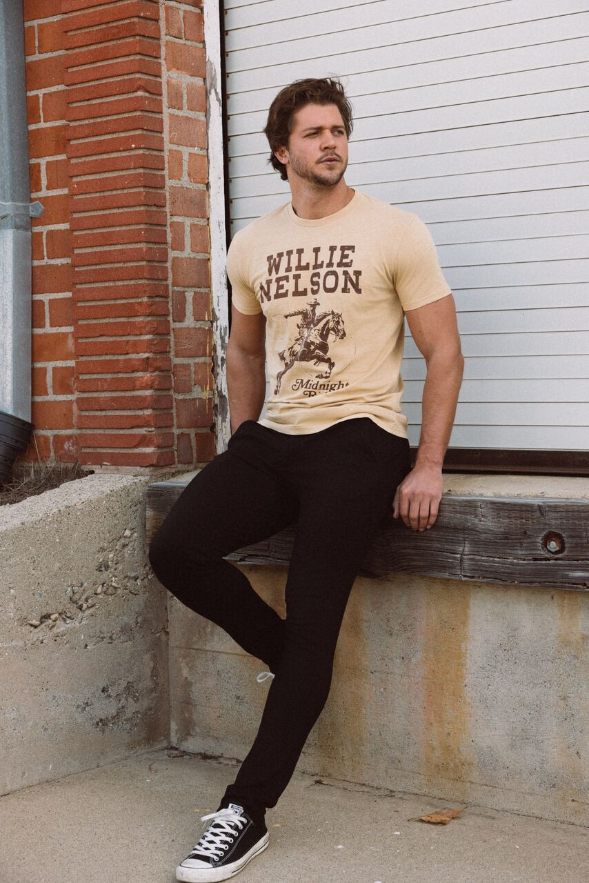 American Needle Willie Nelson Red Label Pigment Tee