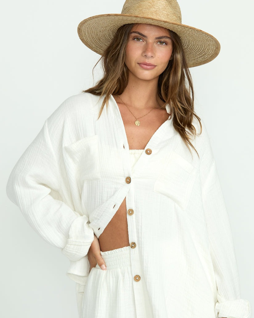 Billabong Women's Sweet Swell Long Sleeve Shirt 5 Billabong Women's Sweet Swell Long Sleeve Shirt