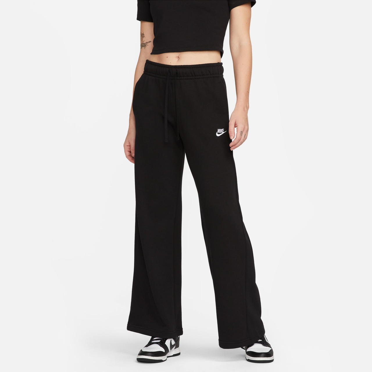 Nike Women's Club Fleece Mid Rise Wide Leg Sweatpants