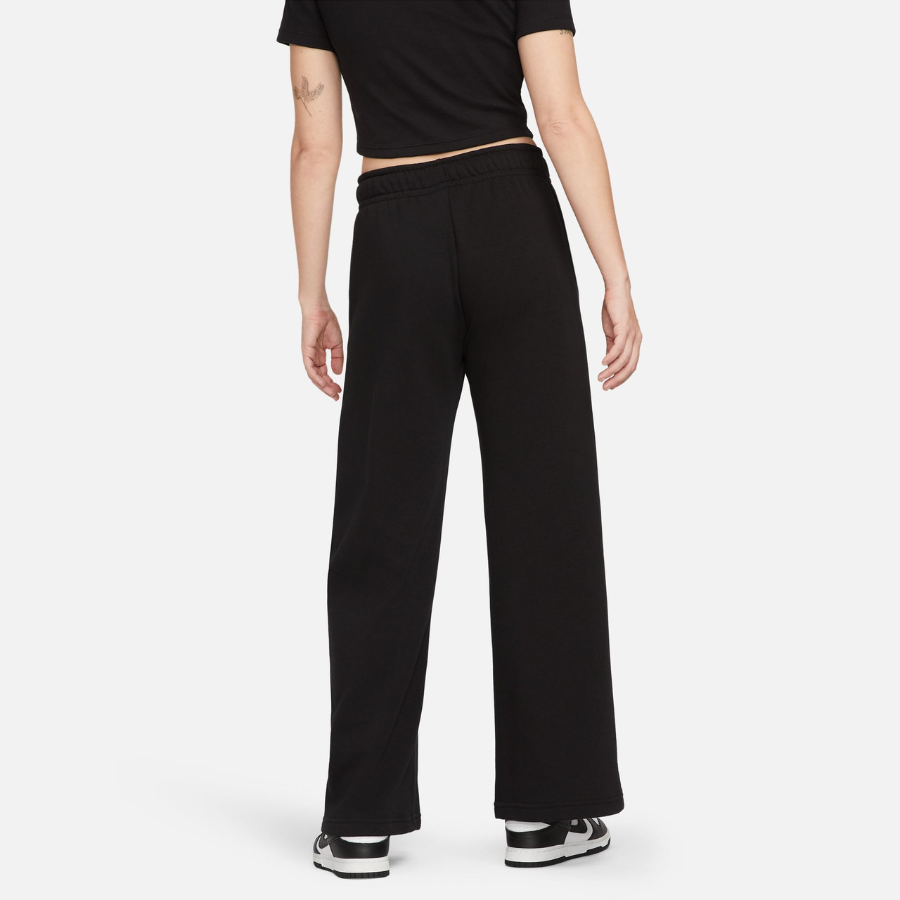 Nike Women's Club Fleece Mid Rise Wide Leg Sweatpants 3 Nike Women's Club Fleece Mid Rise Wide Leg Sweatpants