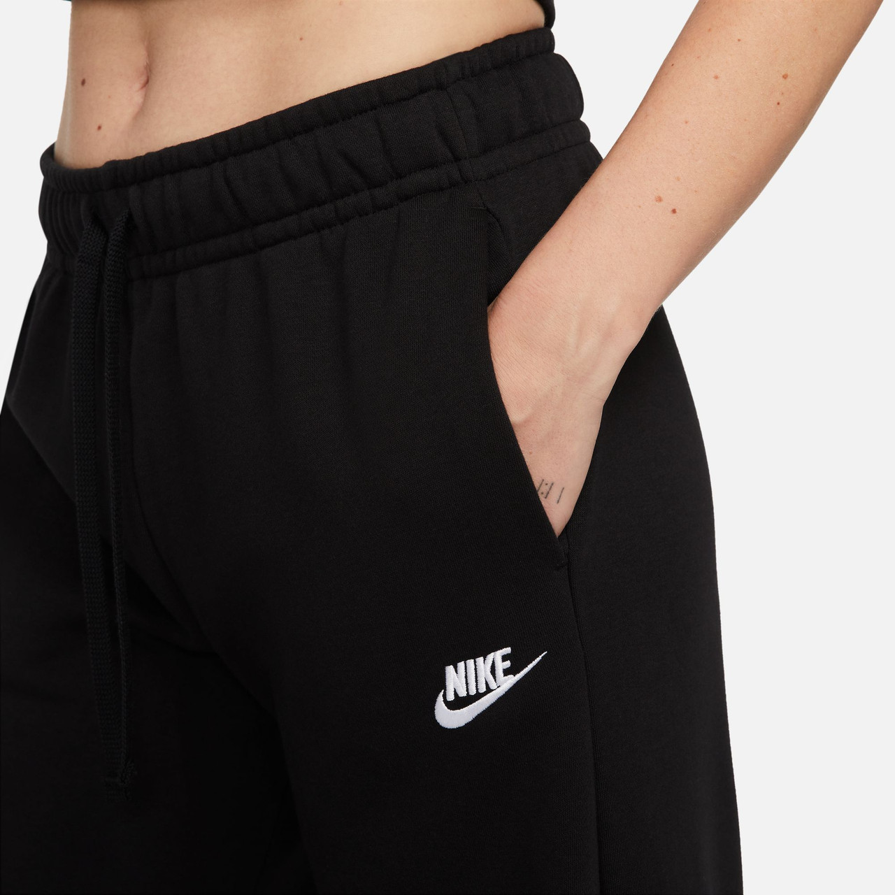 Nike Women's Club Fleece Mid Rise Wide Leg Sweatpants 5 Nike Women's Club Fleece Mid Rise Wide Leg Sweatpants