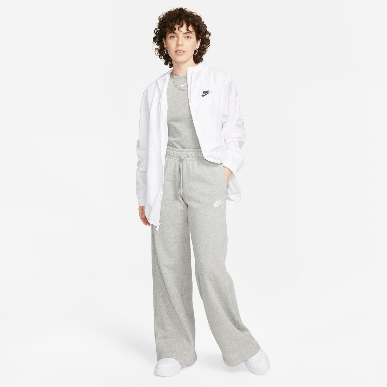 Nike Women's Club Fleece Mid Rise Wide Leg Sweatpants 8 Nike Women's Club Fleece Mid Rise Wide Leg Sweatpants