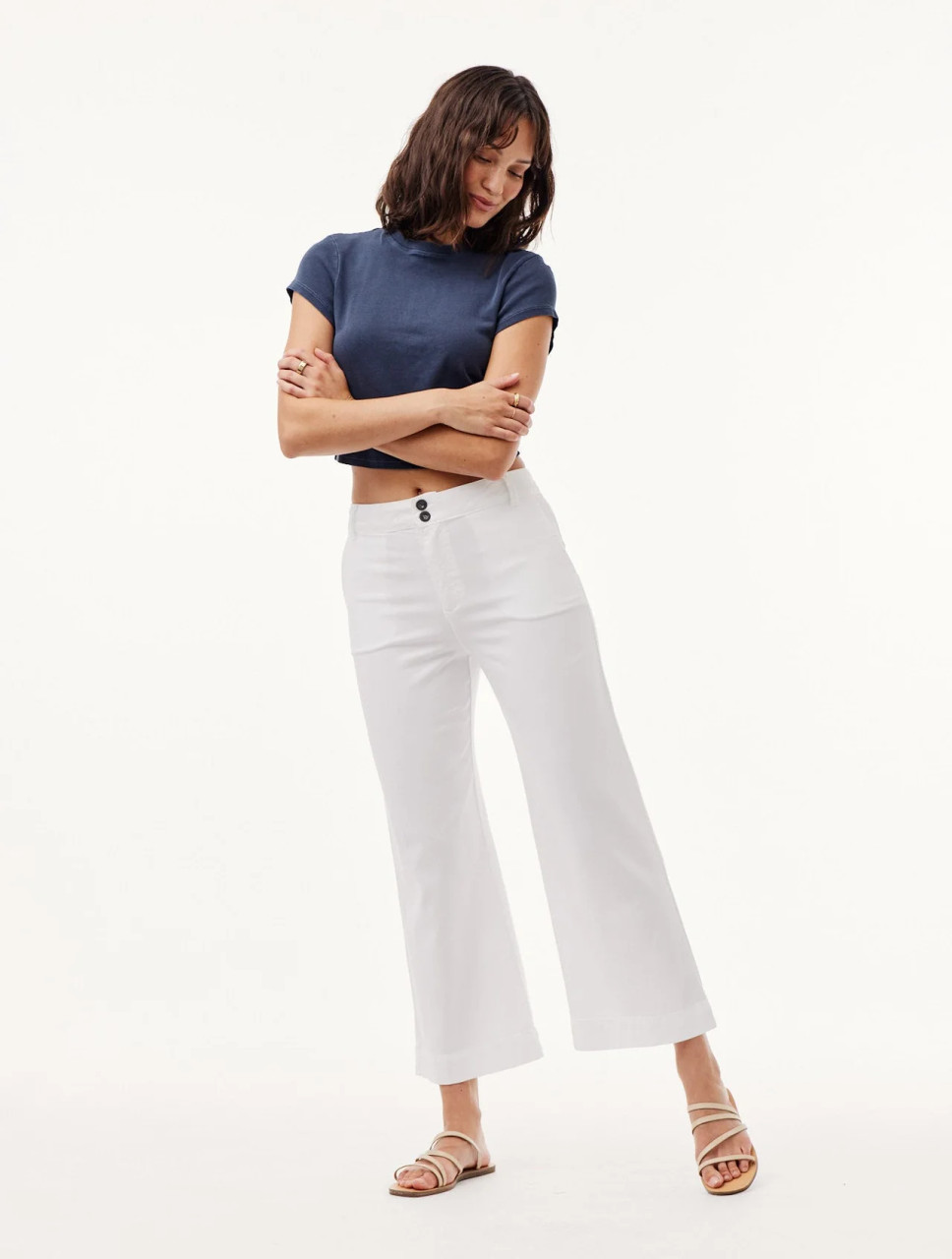 Bella Dahl Women's Saige Wide Leg Crop Pant 5 Bella Dahl Women's Saige Wide Leg Crop Pant