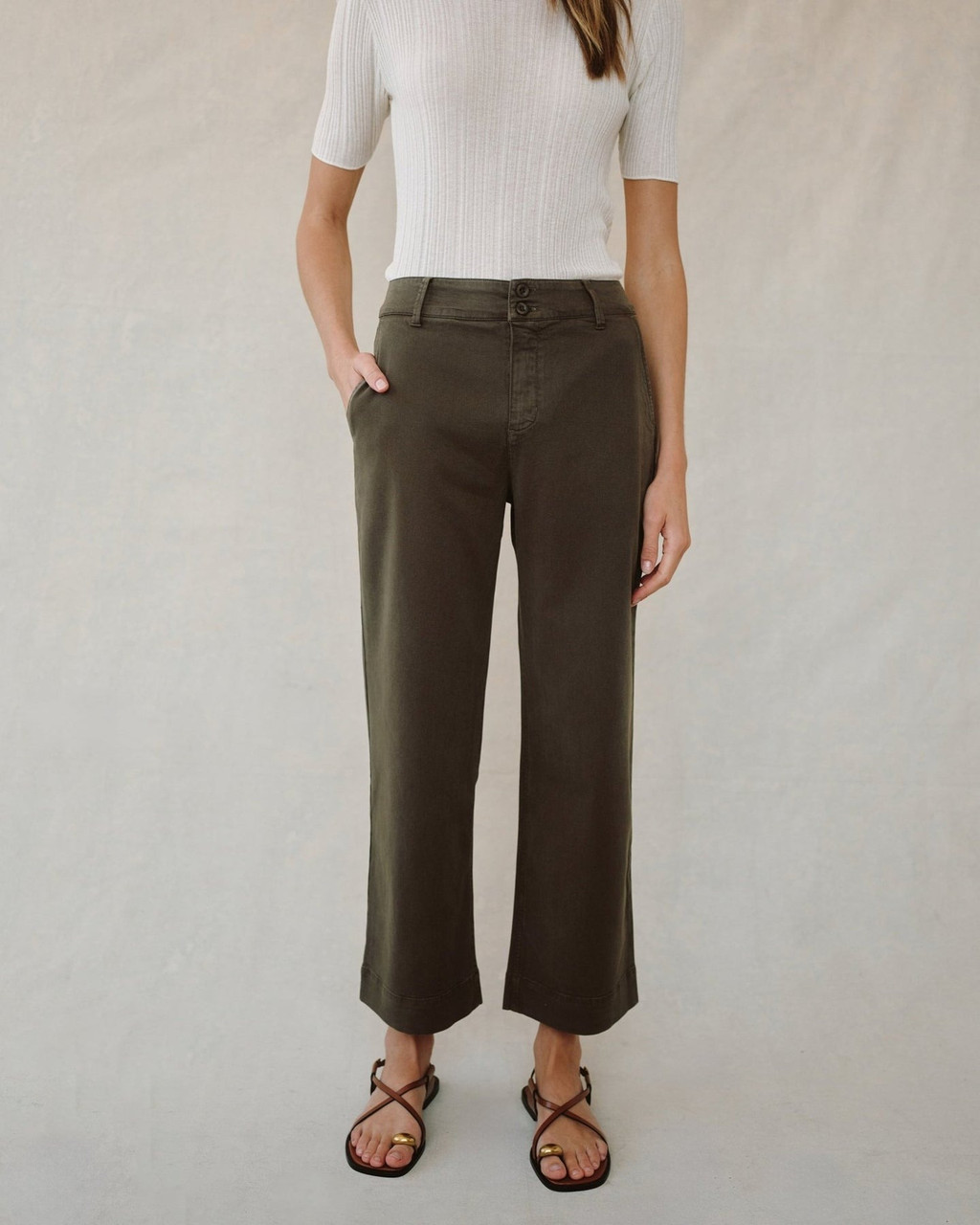 Bella Dahl Women's Saige Wide Leg Crop Pant 8 Bella Dahl Women's Saige Wide Leg Crop Pant