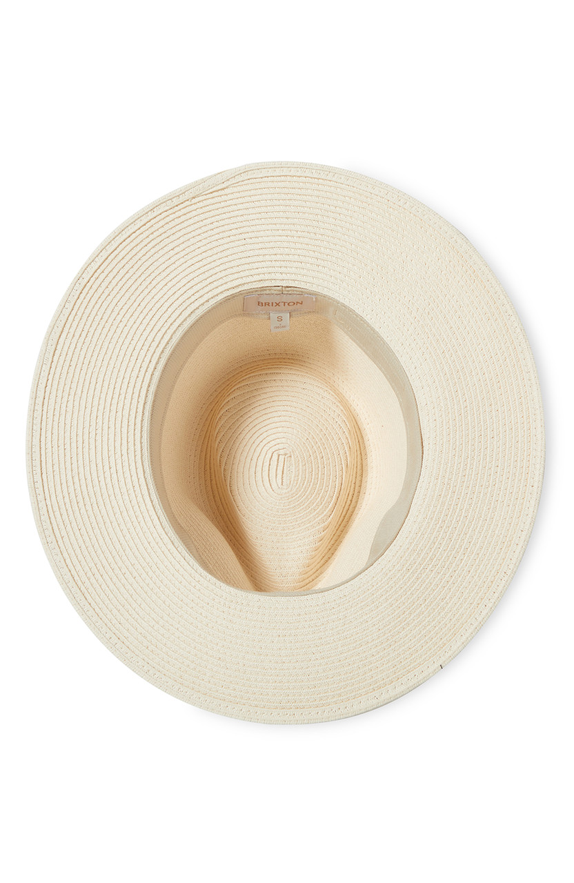 Brixton Carolina Straw Packable Wide Brim Hat