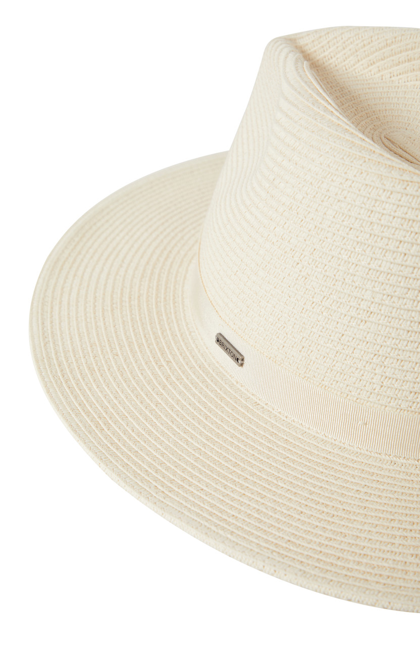 Brixton Carolina Straw Packable Wide Brim Hat