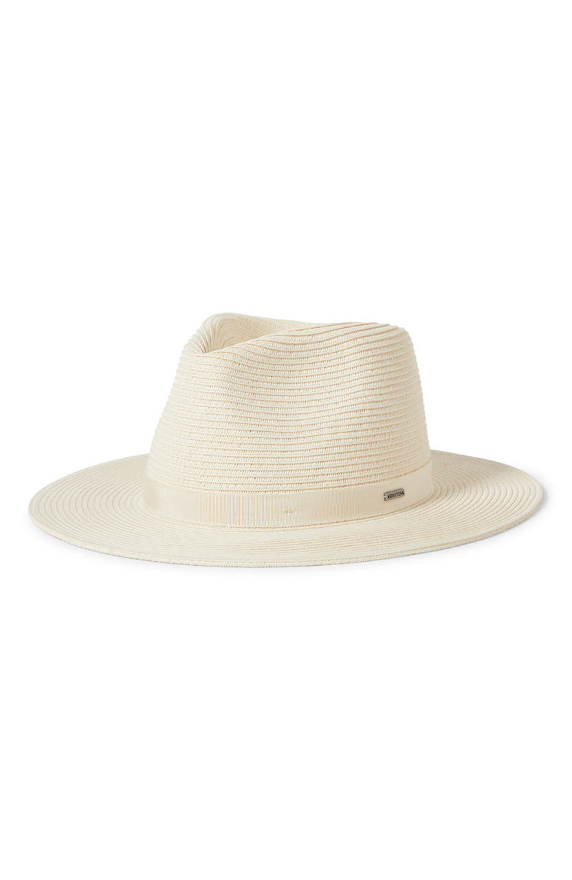 Brixton Carolina Straw Packable Wide Brim Hat
