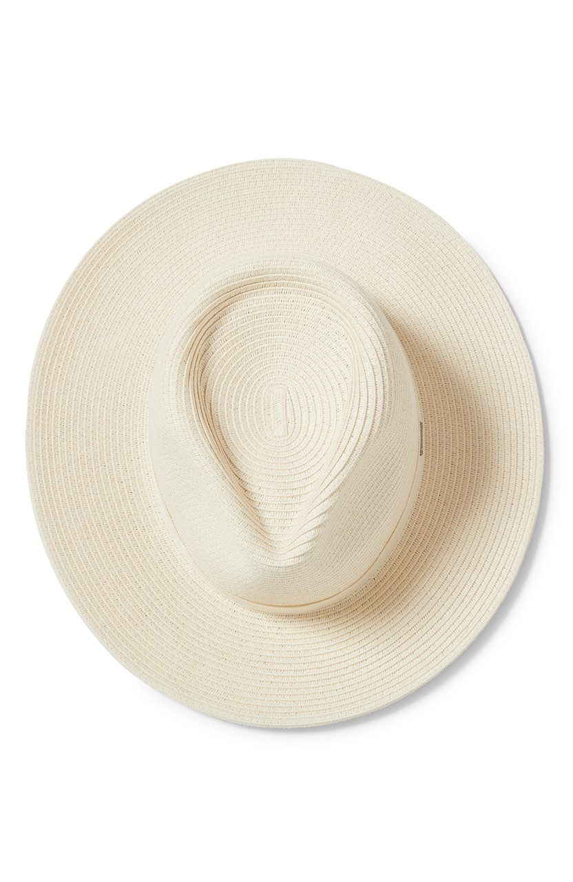 Brixton Carolina Straw Packable Wide Brim Hat