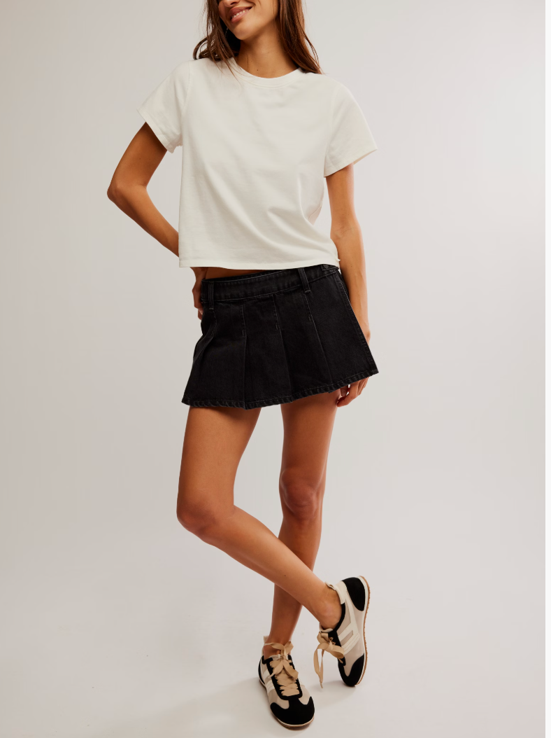 Free People Women's Stephie Denim Skort 5 Free People Women's Stephie Denim Skort
