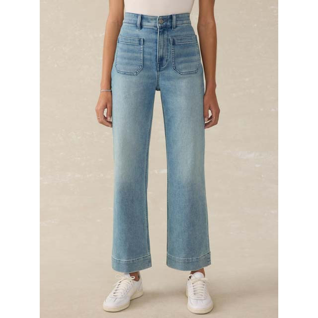 Faherty Women's Patch Pocket Ankle Pants