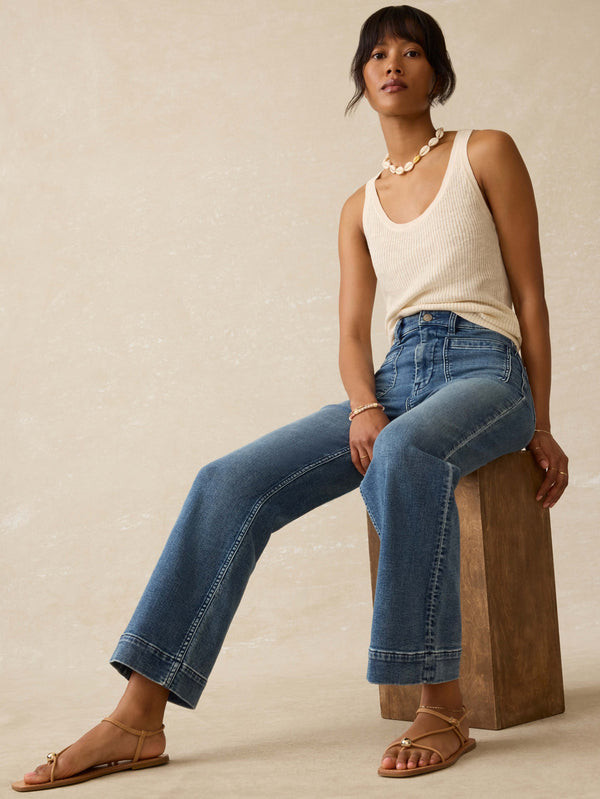 Faherty Women's Patch Pocket Ankle Pants 10 Faherty Women's Patch Pocket Ankle Pants