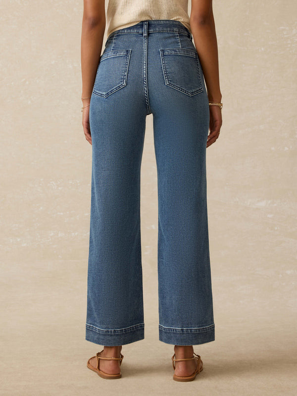Faherty Women's Patch Pocket Ankle Pants 8 Faherty Women's Patch Pocket Ankle Pants