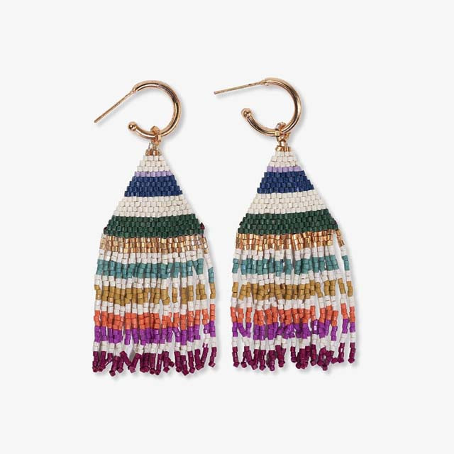 Ink & Alloy James Mini Hoop Beaded Earrings