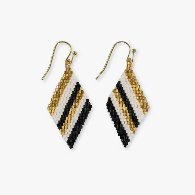 Ink & Alloy Zelda Diamond Drop Earrings