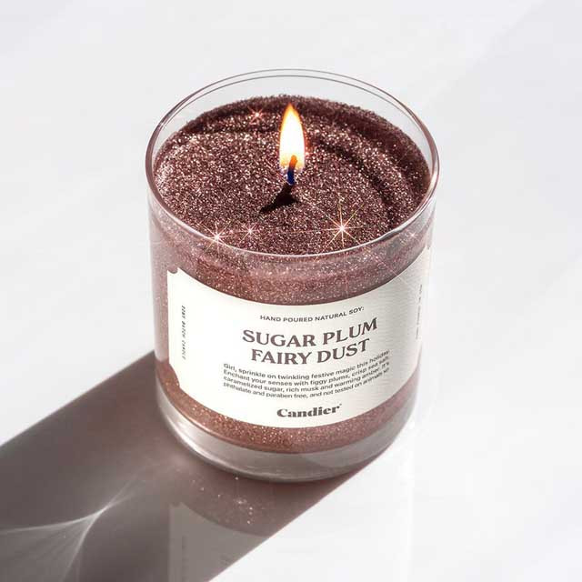 Candier Holiday Glitter Soy Candle