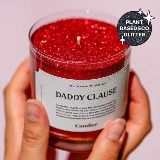 Candier Holiday Glitter Soy Candle