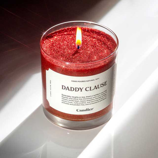 Candier Holiday Glitter Soy Candle