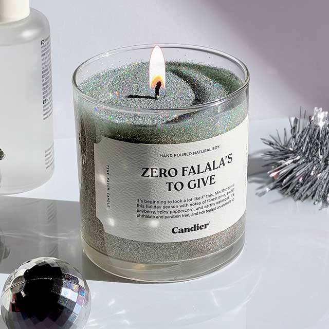 Candier Holiday Glitter Soy Candle