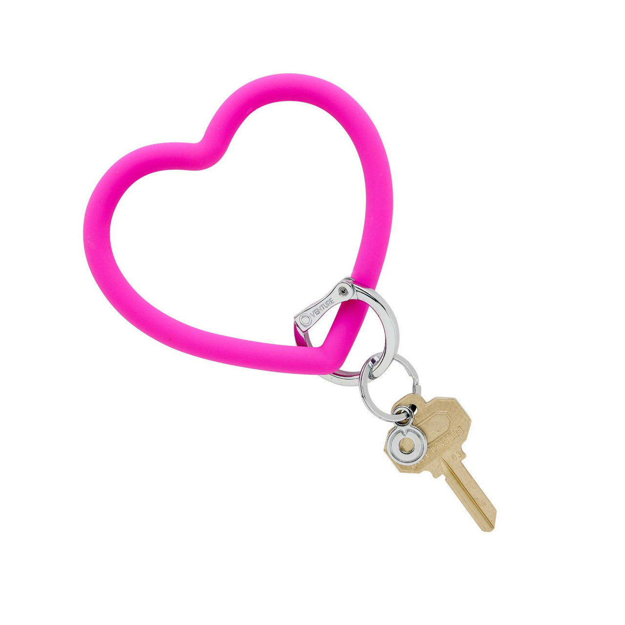 O-Venture Silicone Heart Key Ring