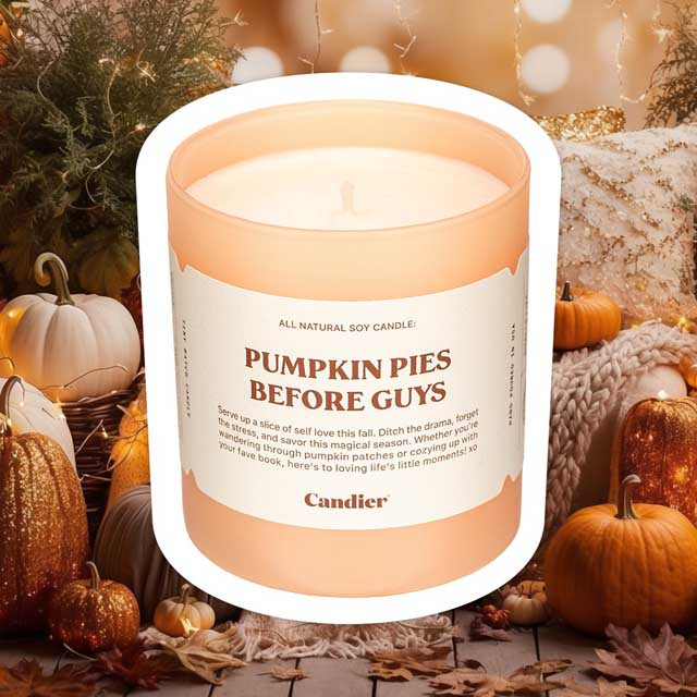 Candier Pumpkin Pies Before Guys Candle