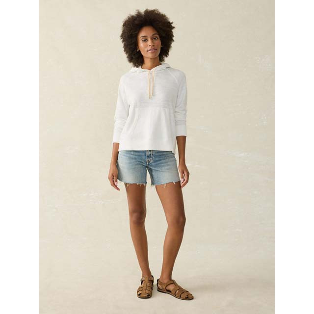 Faherty Women's Sunwashed Slub Hoodie