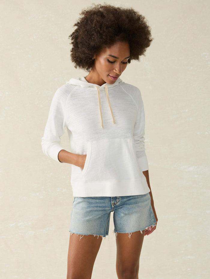 Faherty Women's Sunwashed Slub Hoodie