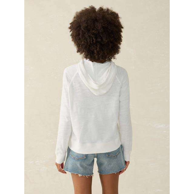 Faherty Women's Sunwashed Slub Hoodie 3 Faherty Women's Sunwashed Slub Hoodie