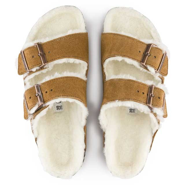 Birkenstock Women's Arizona Shearling Sandals 4 Birkenstock Women's Arizona Shearling Sandals