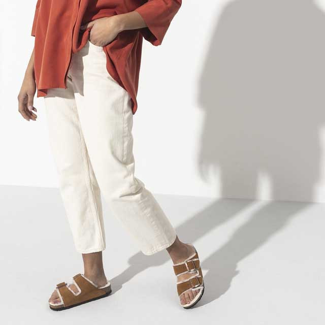 Birkenstock Women's Arizona Shearling Sandals 6 Birkenstock Women's Arizona Shearling Sandals