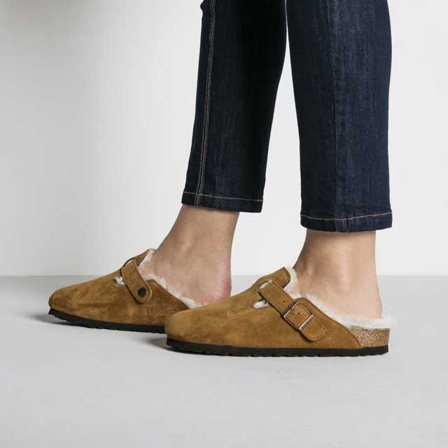 Birkenstock Women's Boston Shearling Clogs 6 Birkenstock Women's Boston Shearling Clogs