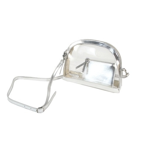 Capri Designs Clear Half Moon Crossbody 5 Capri Designs Clear Half Moon Crossbody