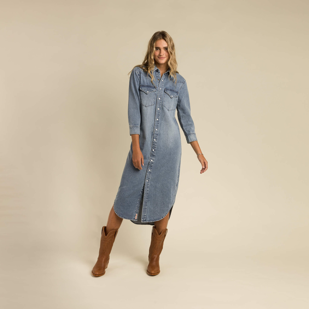 Sendero Provisions Women's Annie Pearl Snap Shirt Dress