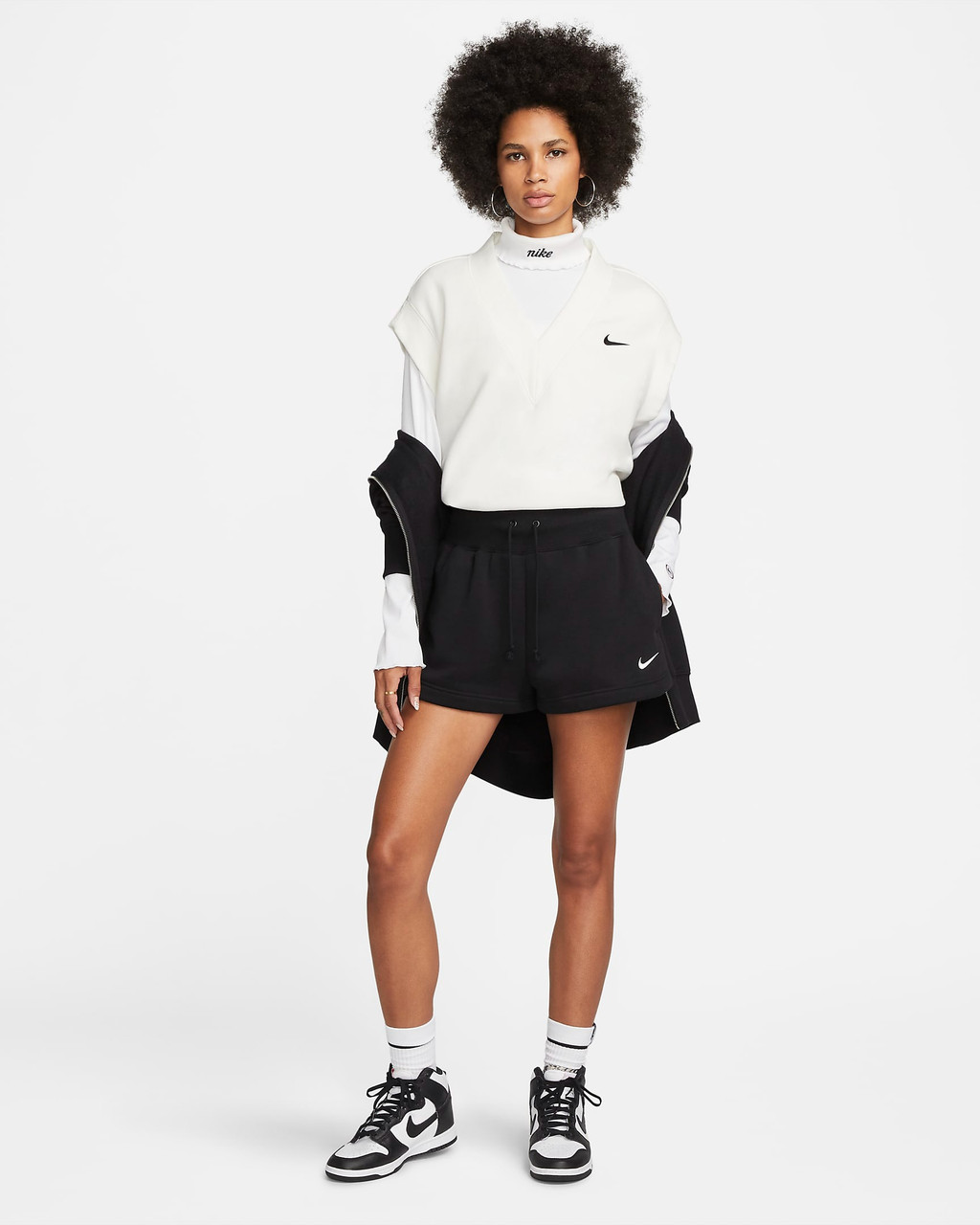 Nike Women's Phoenix Fleece High-Waisted Loose Shorts 3 Nike Women's Phoenix Fleece High-Waisted Loose Shorts