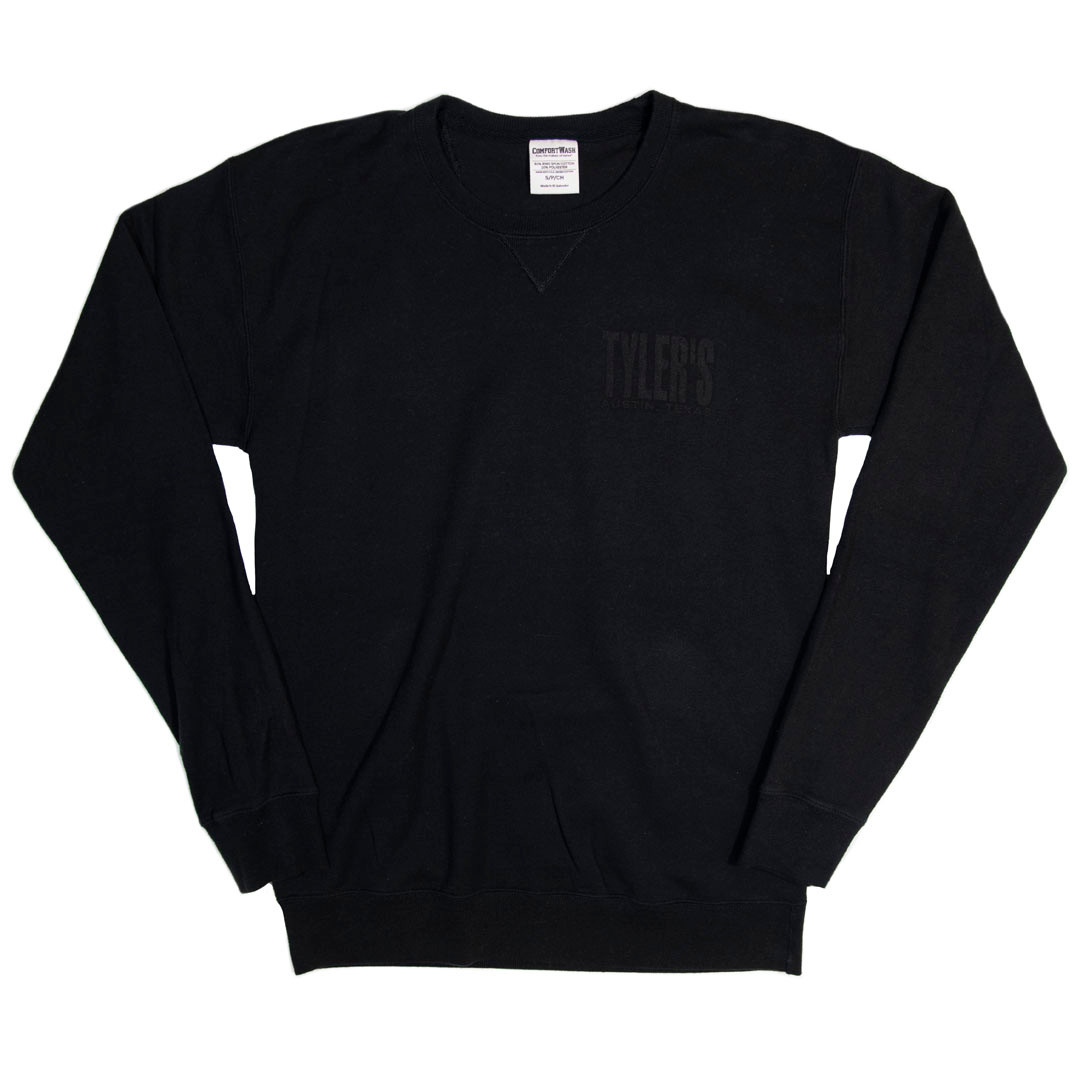 TYLER'S Black Comfort Wash Sweatshirt